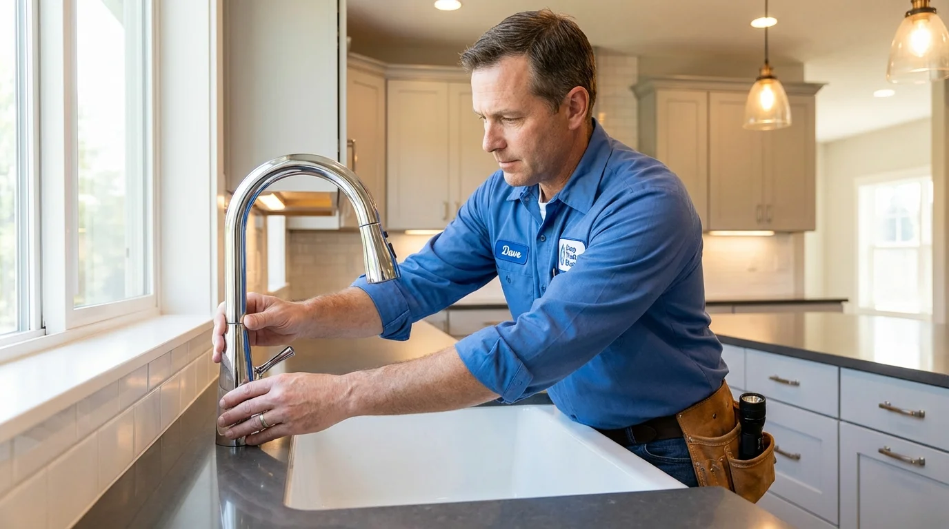 Kitchen faucet installation by Johns Plumbing LLC in Fyffe
